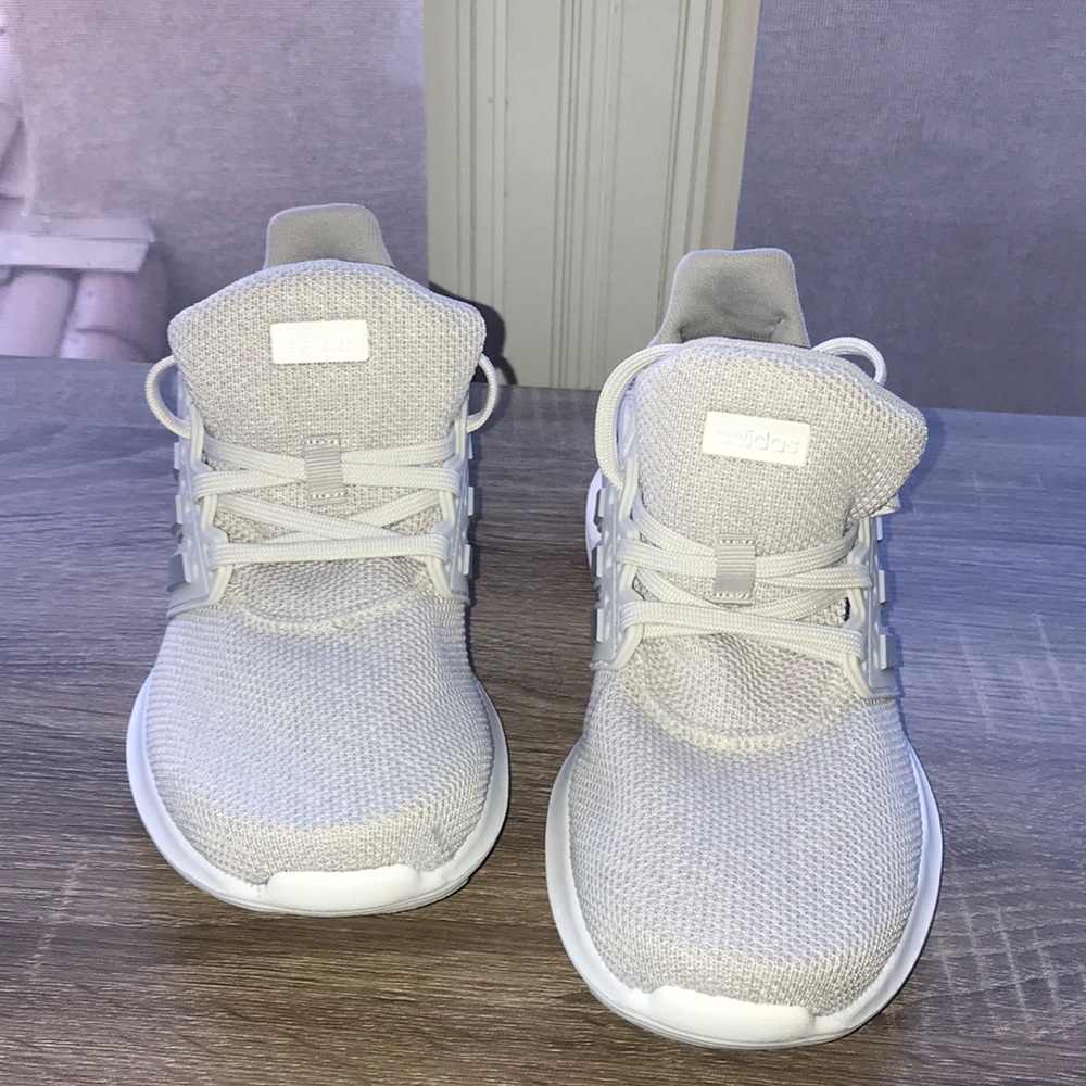 Adidas • gray and sliver shoes